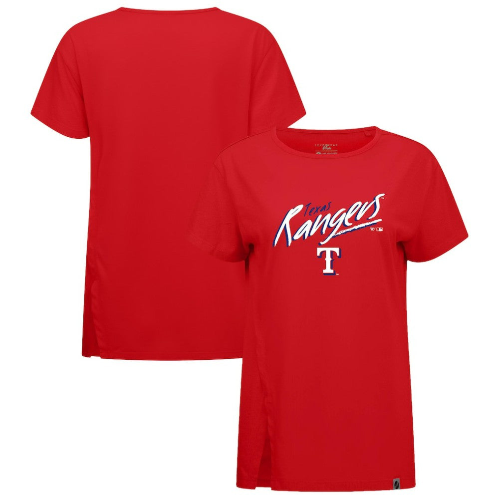 Texas Rangers Levelwear Women's Influx Sizzle T-Shirt - Red T-shirts