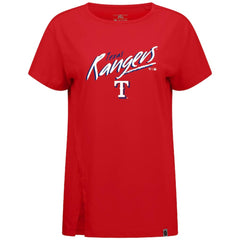 Texas Rangers Levelwear Women's Influx Sizzle T-Shirt - Red T-shirts