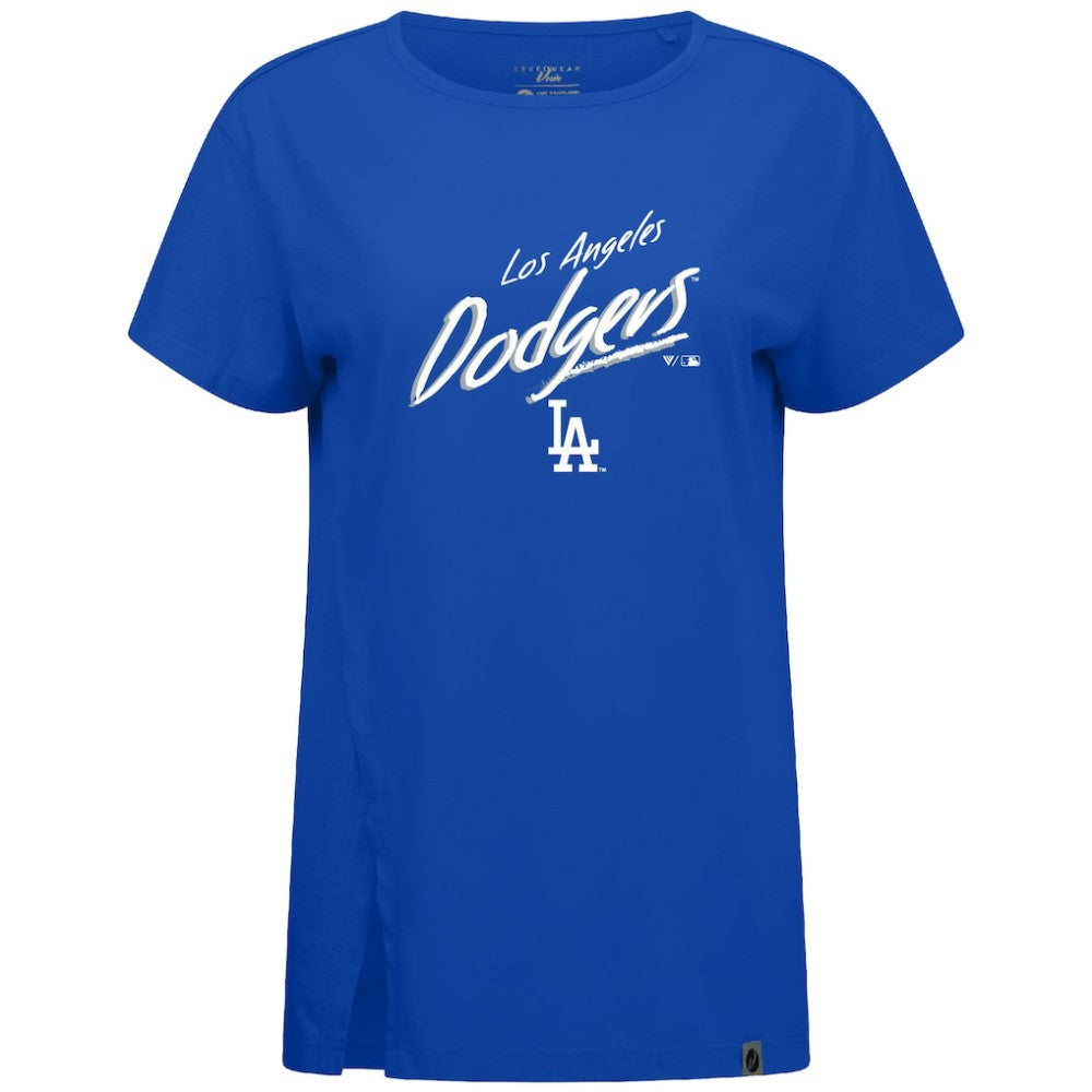 Los Angeles Dodgers Levelwear Women's Influx Sizzle T-Shirt - Royal T-shirts