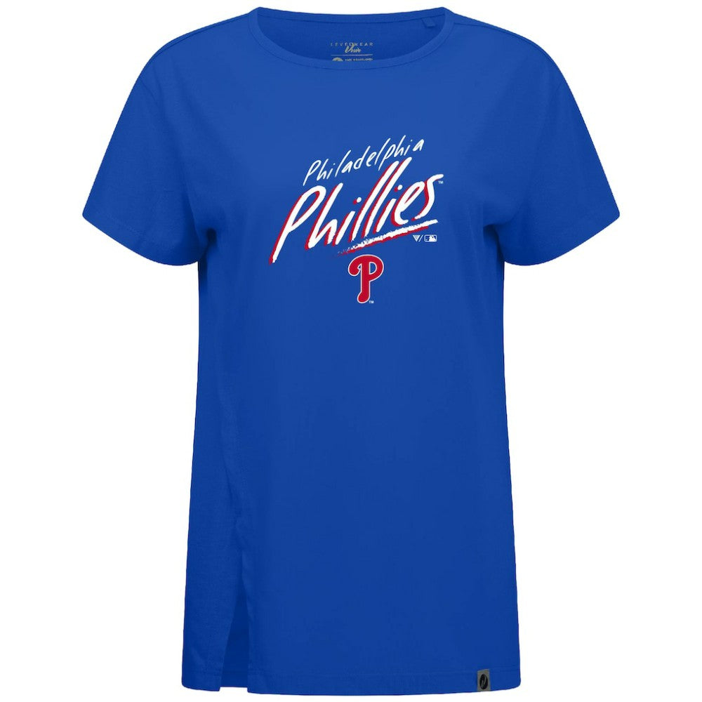 Philadelphia Phillies Levelwear Women's Influx Sizzle T-Shirt - Royal T-shirts