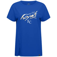 Kansas City Royals Levelwear Women's Influx Sizzle T-Shirt - Royal T-shirts
