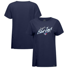 Toronto Blue Jays Levelwear Women's Influx Sizzle T-Shirt - Navy T-shirts