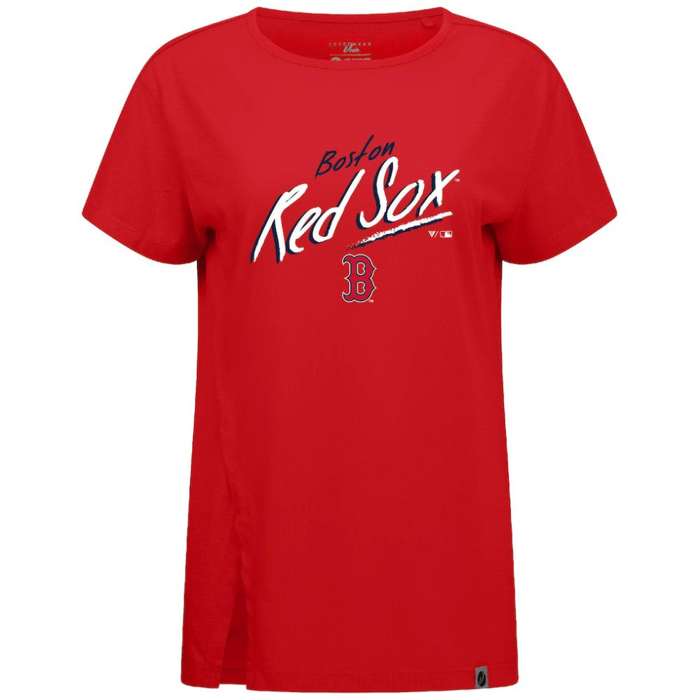 Boston Red Sox Levelwear Women's Influx Sizzle T-Shirt - Red T-shirts