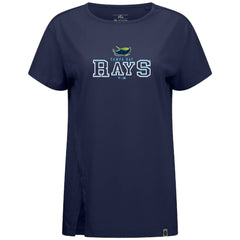 Tampa Bay Rays Levelwear Women's Influx Journey T-Shirt - Navy T-shirts