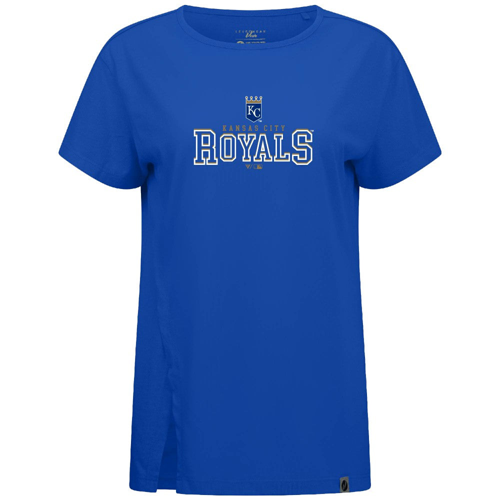 Kansas City Royals Levelwear Women's Influx Journey T-Shirt - Royal T-shirts