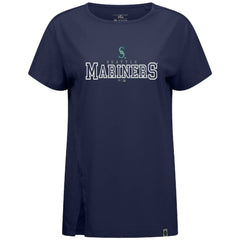Seattle Mariners Levelwear Women's Influx Journey T-Shirt - Navy T-shirts
