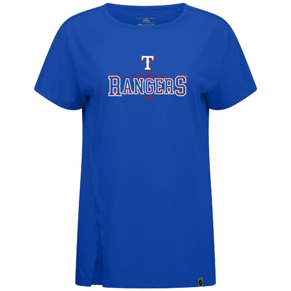 Texas Rangers Levelwear Women's Influx Journey T-Shirt - Royal T-shirts