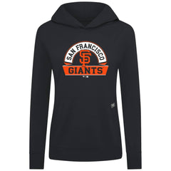 San Francisco Giants Levelwear Women's Relay Banner Arch Long Sleeve T-Shirt Hoodie - Black Hoodies