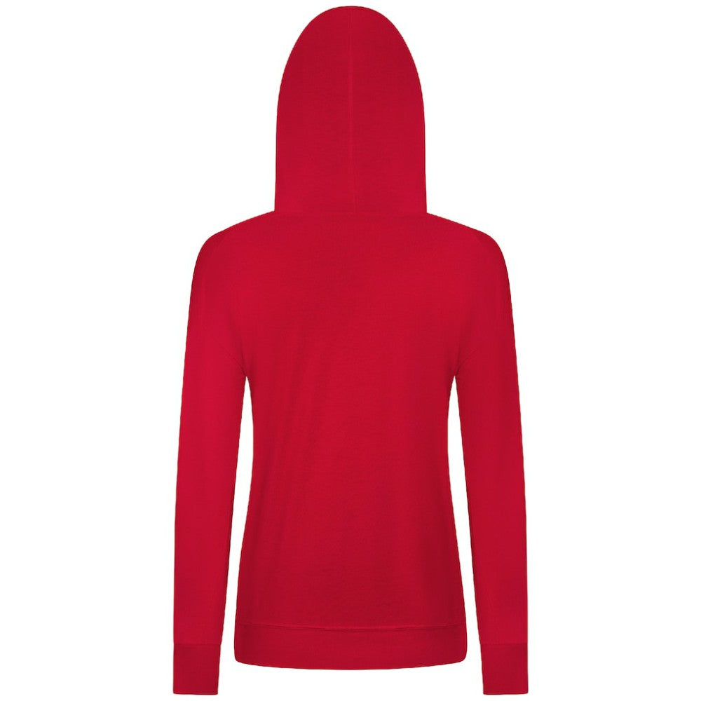 Washington Nationals Levelwear Women's Relay Banner Arch Long Sleeve T-Shirt Hoodie - Red Hoodies
