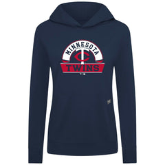 Minnesota Twins Levelwear Women's Relay Banner Arch Long Sleeve T-Shirt Hoodie - Navy Hoodies