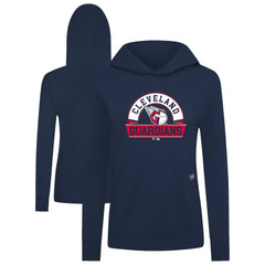 Cleveland Guardians Levelwear Women's Relay Banner Arch Long Sleeve T-Shirt Hoodie - Navy Hoodies
