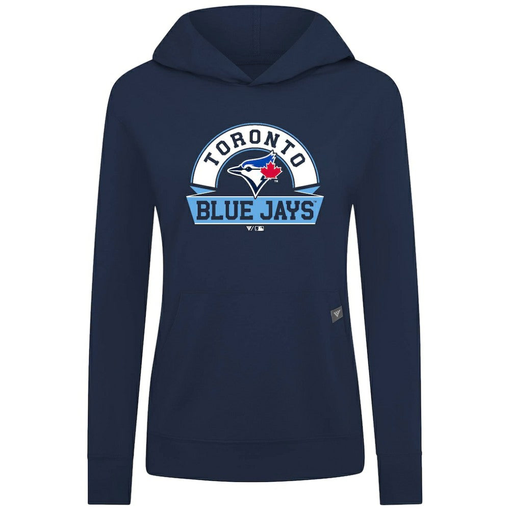 Toronto Blue Jays Levelwear Women's Relay Banner Arch Long Sleeve T-Shirt Hoodie - Royal Hoodies