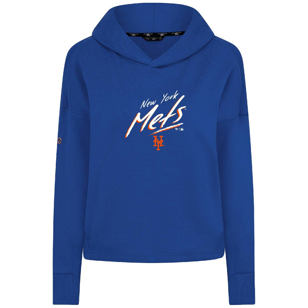 New York Mets Levelwear Women's Sweet Sizzle Tri-Blend Hoodie - Royal Hoodies