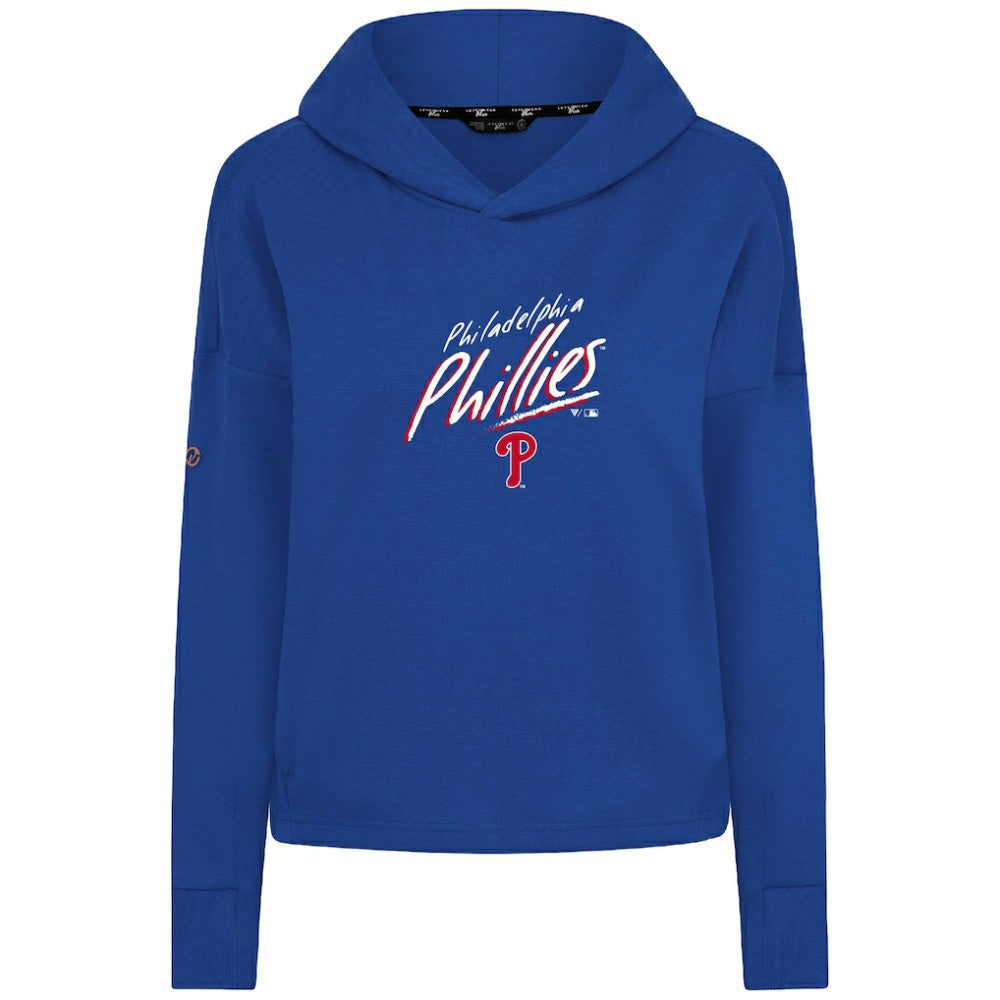 Philadelphia Phillies Levelwear Women's Sweet Sizzle Tri-Blend Hoodie - Royal Hoodies