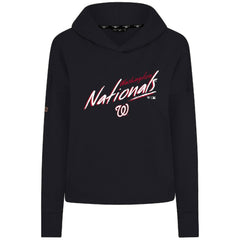 Washington Nationals Levelwear Women's Sweet Sizzle Tri-Blend Hoodie - Black Hoodies