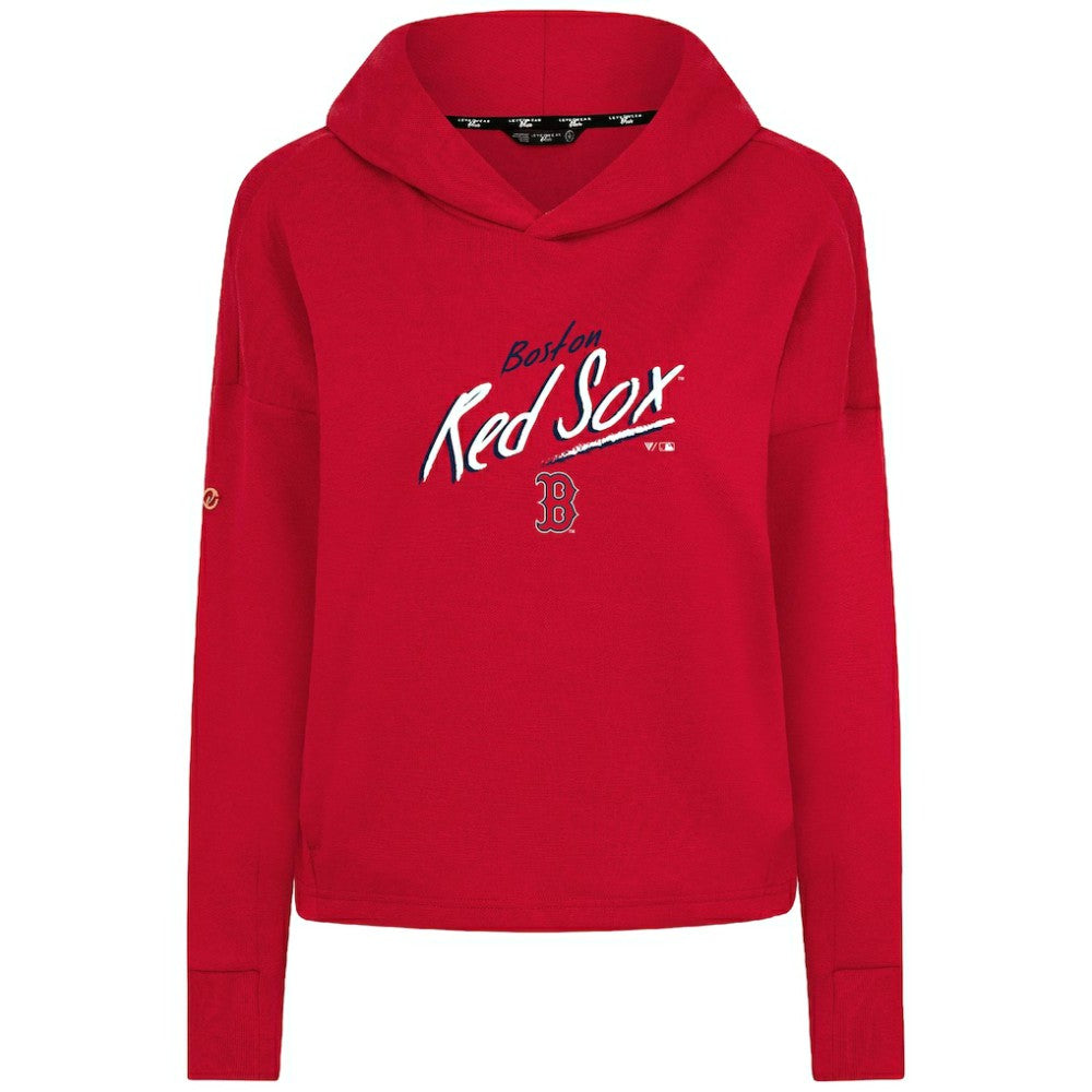 Boston Red Sox Levelwear Women's Sweet Sizzle Tri-Blend Hoodie - Red Hoodies