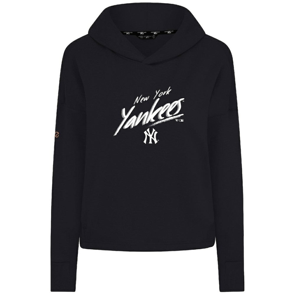 New York Yankees Levelwear Women's Sweet Sizzle Tri-Blend Hoodie - Black Hoodies