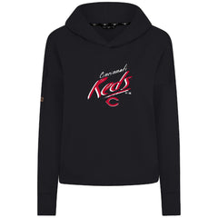 Cincinnati Reds Levelwear Women's Sweet Sizzle Tri-Blend Hoodie - Black Hoodies
