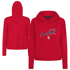 St. Louis Cardinals Levelwear Women's Sweet Sizzle Tri-Blend Hoodie - Red Hoodies