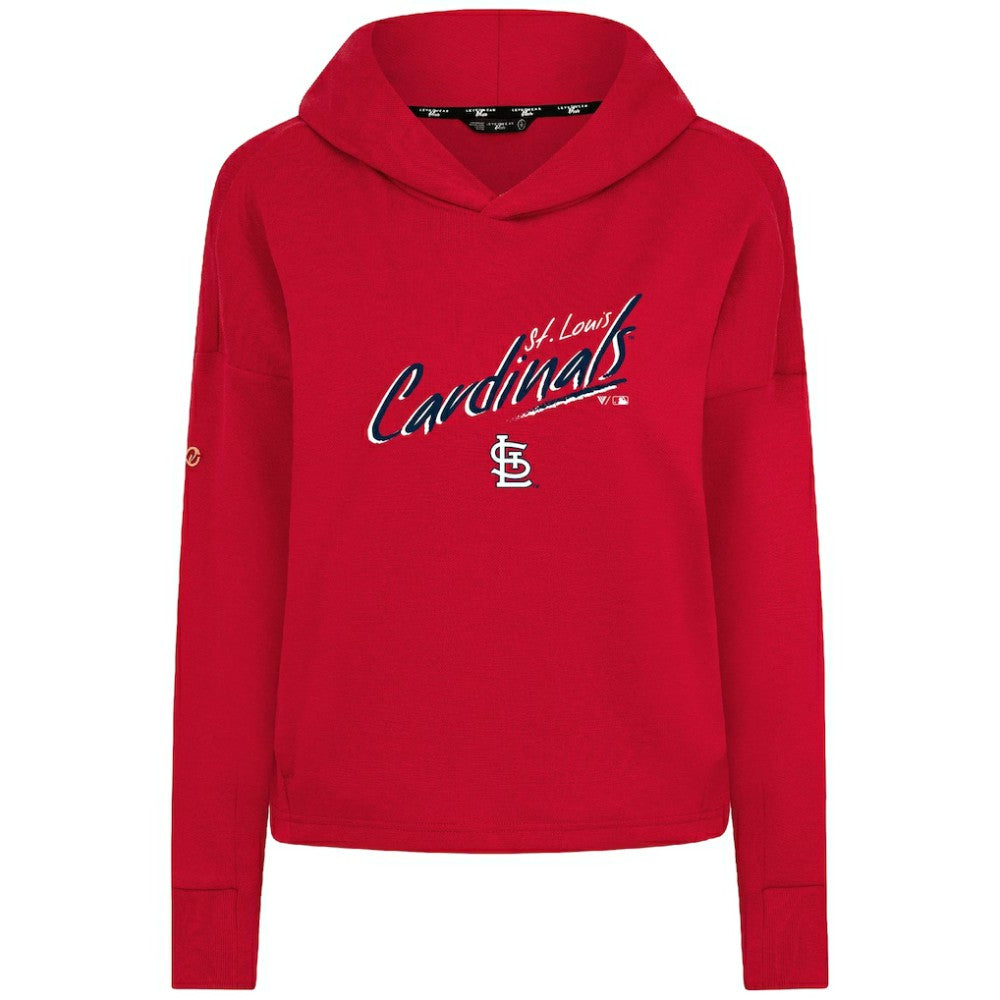 St. Louis Cardinals Levelwear Women's Sweet Sizzle Tri-Blend Hoodie - Red Hoodies