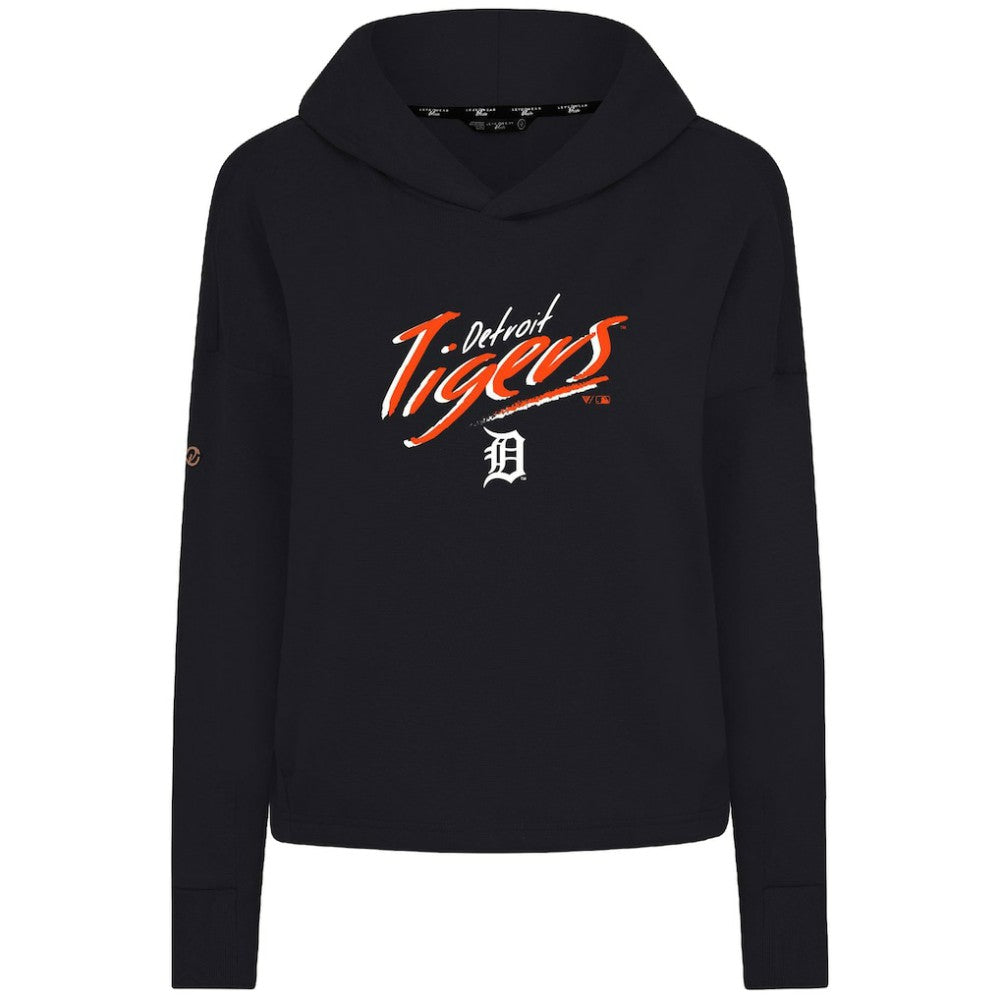 Detroit Tigers Levelwear Women's Sweet Sizzle Tri-Blend Hoodie - Black Hoodies