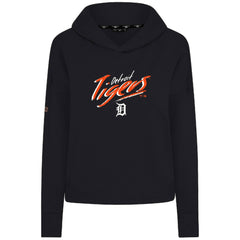 Detroit Tigers Levelwear Women's Sweet Sizzle Tri-Blend Hoodie - Black Hoodies