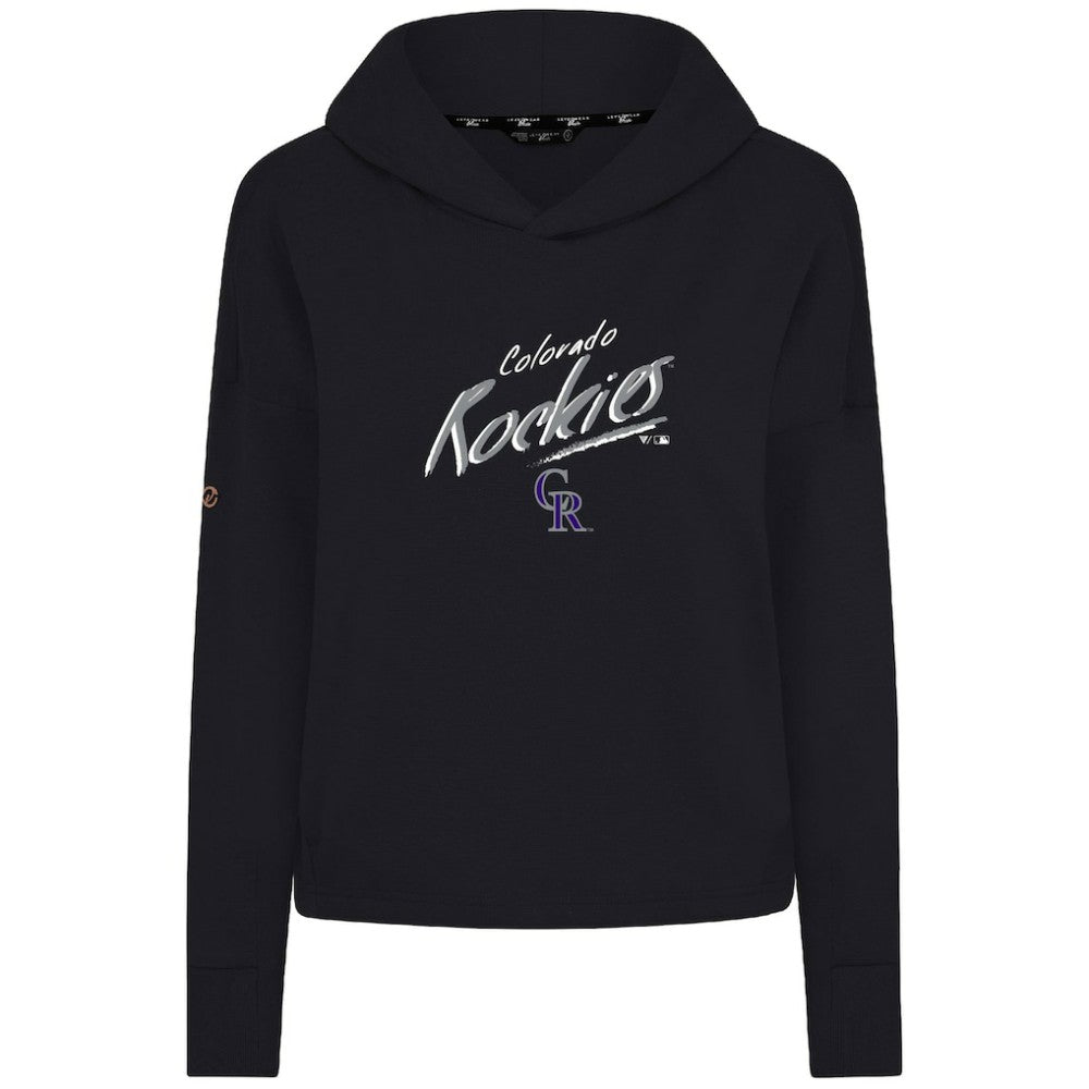 Colorado Rockies Levelwear Women's Sweet Sizzle Tri-Blend Hoodie - Black Hoodies
