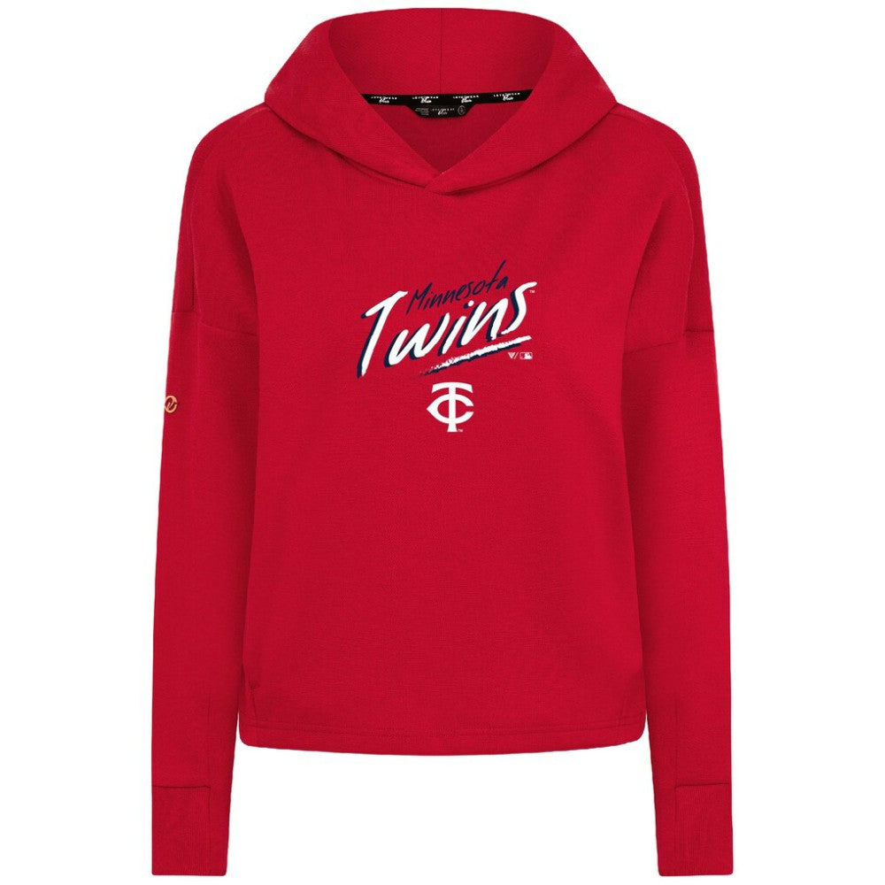 Minnesota Twins Levelwear Women's Sweet Sizzle Tri-Blend Hoodie - Red Hoodies