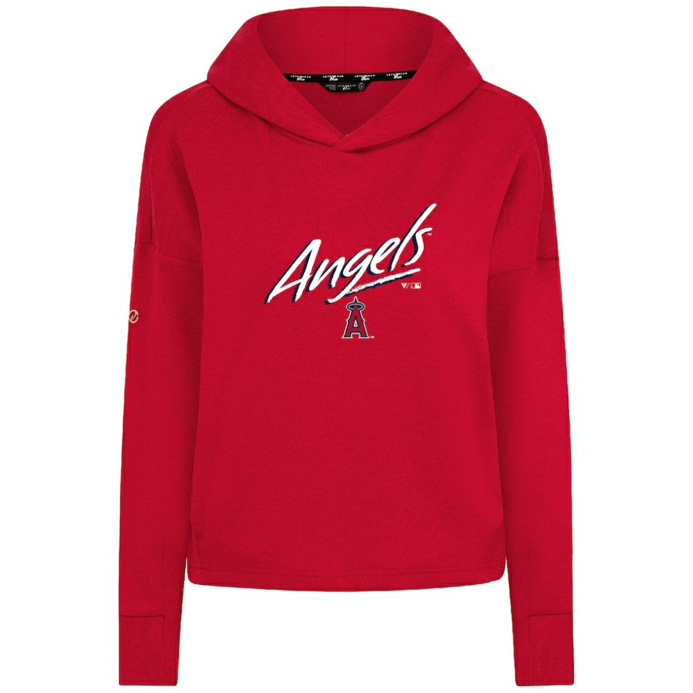 Los Angeles Angels Levelwear Women's Sweet Sizzle Tri-Blend Hoodie - Red Hoodies