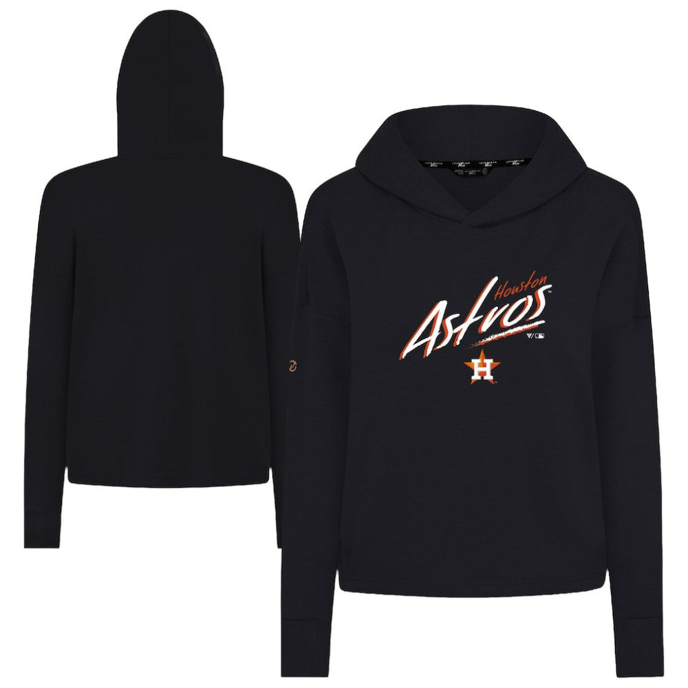 Houston Astros Levelwear Women's Sweet Sizzle Tri-Blend Hoodie - Black Hoodies