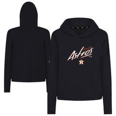 Houston Astros Levelwear Women's Sweet Sizzle Tri-Blend Hoodie - Black Hoodies
