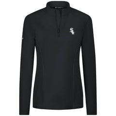 Chicago White Sox Levelwear Women's Upright Insignia 2.0 Quarter-Zip Tri-Blend Top - Black Tops