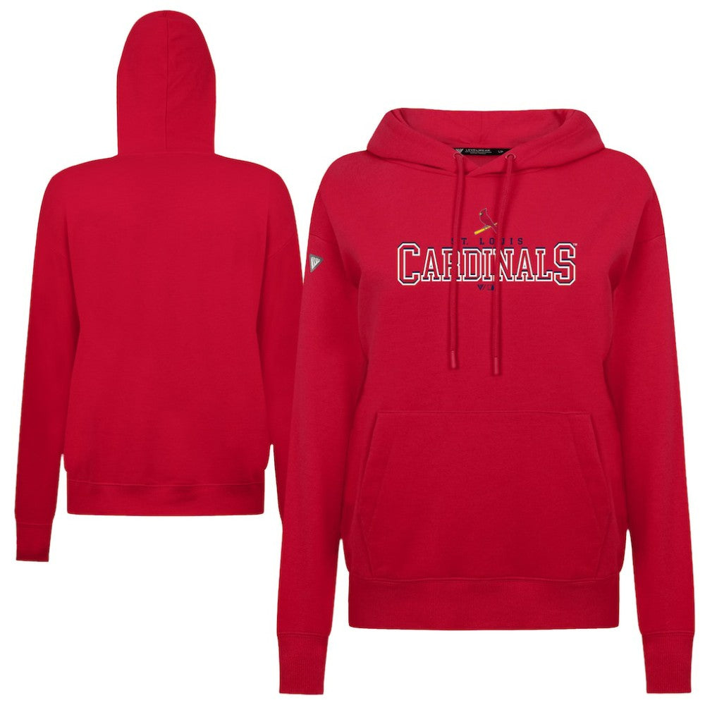 St. Louis Cardinals Levelwear Women's Adorn Journey Hoodie - Red Hoodies