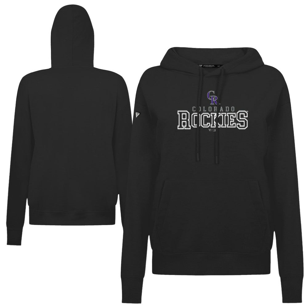 Colorado Rockies Levelwear Women's Adorn Journey Hoodie - Black Hoodies