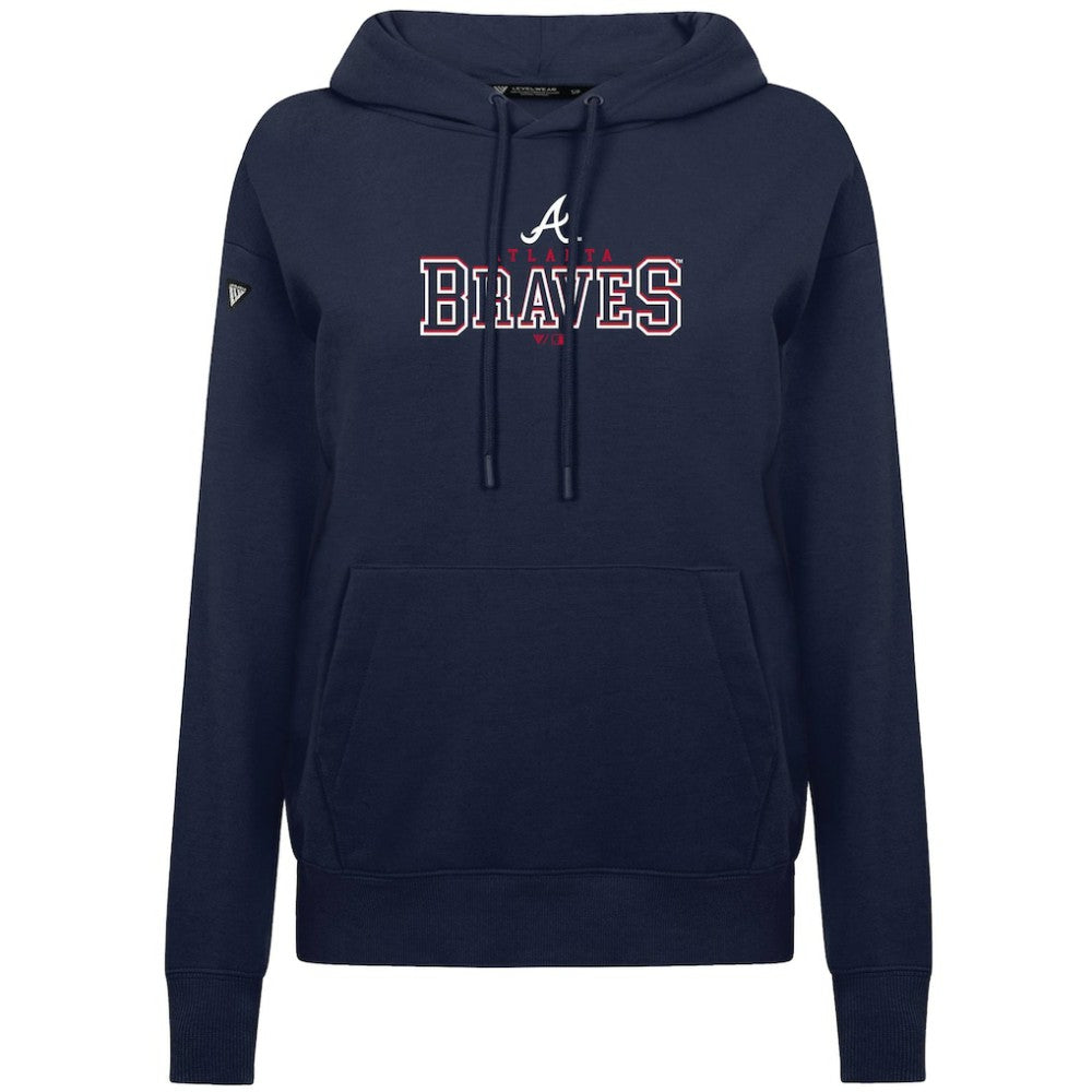 Atlanta Braves Levelwear Women's Adorn Journey Hoodie - Navy Hoodies