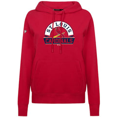 St. Louis Cardinals Levelwear Women's Adorn Banner Arch Hoodie - Red Hoodies