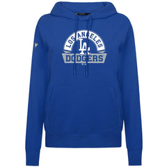 Los Angeles Dodgers Levelwear Women's Adorn Banner Arch Hoodie - Royal Hoodies