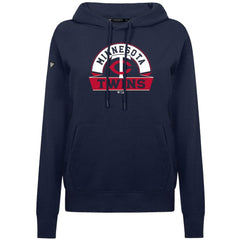 Minnesota Twins Levelwear Women's Adorn Banner Arch Hoodie - Navy Hoodies