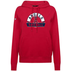 Los Angeles Angels Levelwear Women's Adorn Banner Arch Hoodie - Red Hoodies
