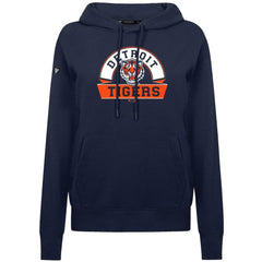 Detroit Tigers Levelwear Women's Adorn Banner Arch Hoodie - Navy Hoodies