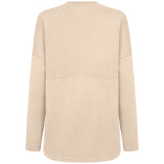 Cincinnati Reds Levelwear Women's Oversized Beaudry Sizzle Top - Khaki Tops