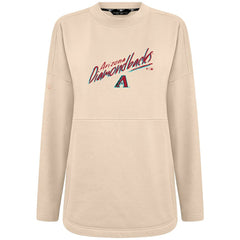 Arizona Diamondbacks Levelwear Women's Oversized Beaudry Sizzle Top - Khaki Tops
