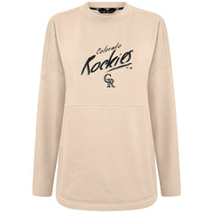 Colorado Rockies Levelwear Women's Oversized Beaudry Sizzle Top - Khaki Tops