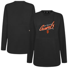 San Francisco Giants Levelwear Women's Oversized Beaudry Sizzle Top - Black Tops