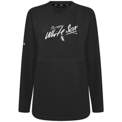 Chicago White Sox Levelwear Women's Oversized Beaudry Sizzle Top - Black Tops