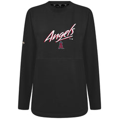 Los Angeles Angels Levelwear Women's Oversized Beaudry Sizzle Top - Black Tops