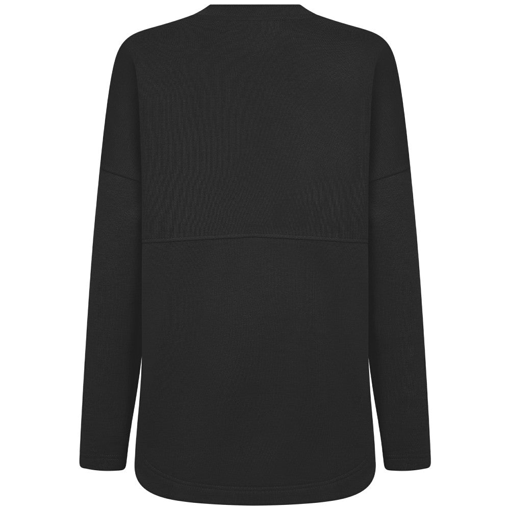Kansas City Royals Levelwear Women's Oversized Beaudry Sizzle Top - Black Tops