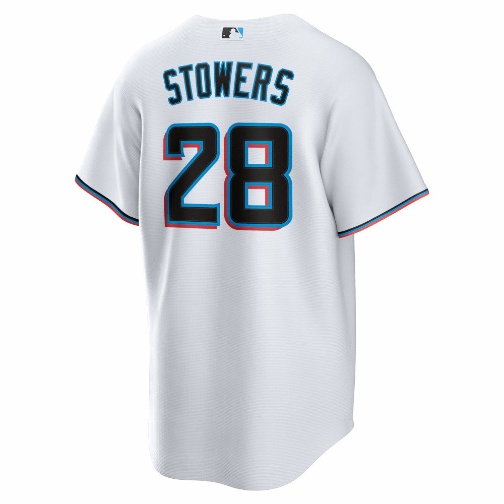 Kyle Stowers Miami Marlins Nike  Youth Home Replica Jersey - White Jerseys