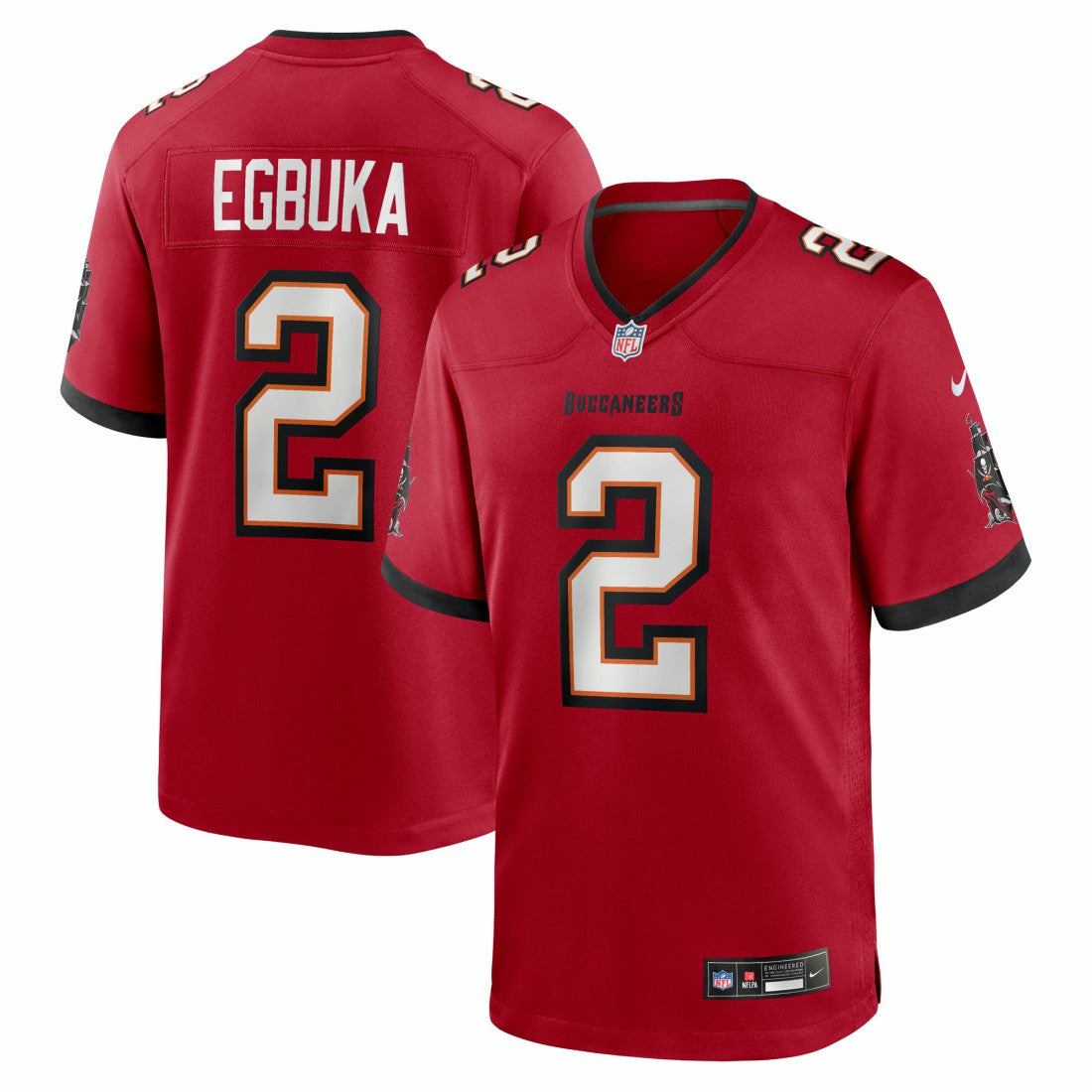 Emeka Egbuka Tampa Bay Buccaneers Team Game Jersey Red