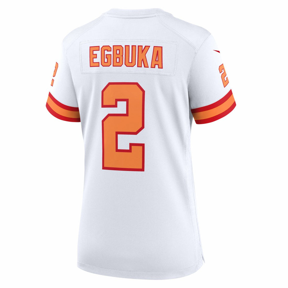 Emeka Egbuka '76 Tampa Bay Buccaneers Women's Alternate 50th Season Game Jersey White